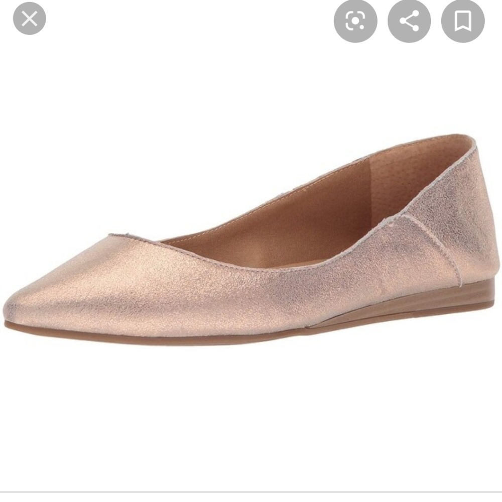 Lucky Brand Bylando Metallic Leather Flats